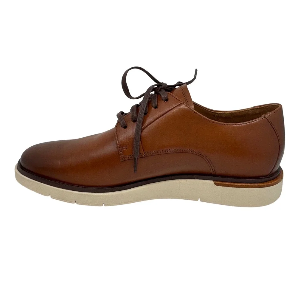 Allen Edmonds Mens Carson Chili Leather Hybrid Derby Shoes Size 8.5 D Lace Up